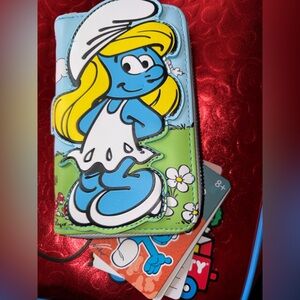 💙🍄 Smurfette Loungefly Wallet – Hard Tag 🍄💙